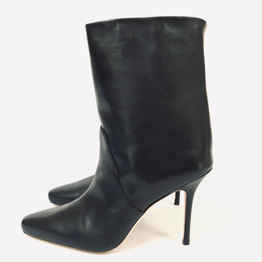 Stuart Weitzman Ebb Black Leather Ankle Boot - Picture 6 of 9